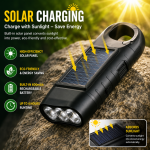 Multi-Function Solar & Hand Crank Emergency Light (TL-919S) - Image 2