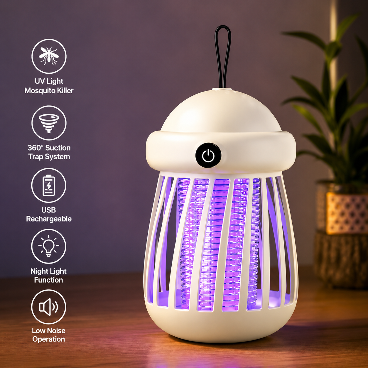 2026/06/21460.png Jellyfish Electric Mosquito Killer Lamp – USB Rechargeable UV Mosquito Trap - Image 1