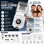 Hengwei Professional Rechargeable Hair Clipper – Digital Display Hair Trimmer for Baby, Kids & Adults - Image 2